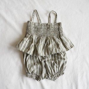 Banana Republic Baby Girl 0-3 Month Striped Two-Piece Matching Summer Set